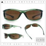 Urban Y2K Wrap Around Sport Plastic Windbreak Oval Sunglasses