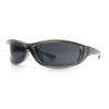 Urban Y2K Wrap Around Sport Plastic Windbreak Oval Sunglasses