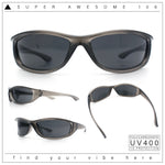 Urban Y2K Wrap Around Sport Plastic Windbreak Oval Sunglasses