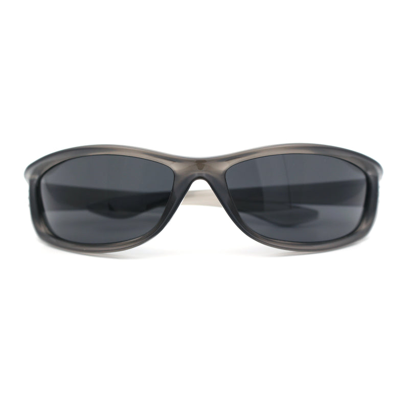 Urban Y2K Wrap Around Sport Plastic Windbreak Oval Sunglasses