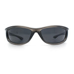 Urban Y2K Wrap Around Sport Plastic Windbreak Oval Sunglasses