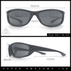 Urban Y2K Wrap Around Sport Plastic Windbreak Oval Sunglasses