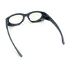 Oval Geometric Dimensional Diamond Cut Bevel Plastic Sport Sunglasses
