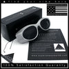 Oval Geometric Dimensional Diamond Cut Bevel Plastic Sport Sunglasses