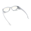 Oval Geometric Dimensional Diamond Cut Bevel Plastic Sport Sunglasses