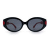Womens Mod Oval Thick Plastic Fancy Chic Fashion Sunglasses