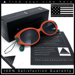 Womens Mod Oval Thick Plastic Fancy Chic Fashion Sunglasses
