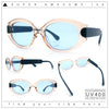 Womens Mod Oval Thick Plastic Fancy Chic Fashion Sunglasses