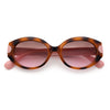 Womens Mod Oval Thick Plastic Fancy Chic Fashion Sunglasses