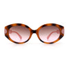 Womens Mod Oval Thick Plastic Fancy Chic Fashion Sunglasses