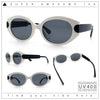 Womens Mod Oval Thick Plastic Fancy Chic Fashion Sunglasses