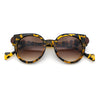 Womens Ornate Fancy Thick Mod Plastic Round Horn Fashion Sunglasses