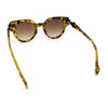 Womens Ornate Fancy Thick Mod Plastic Round Horn Fashion Sunglasses
