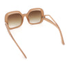 Womens Thick Plastic Rectangle Butterfly Retro Diva Sunglasses