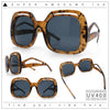 Womens Thick Plastic Rectangle Butterfly Retro Diva Sunglasses