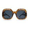 Womens Thick Plastic Rectangle Butterfly Retro Diva Sunglasses