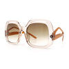 Womens Thick Plastic Rectangle Butterfly Retro Diva Sunglasses