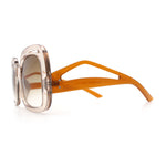 Womens Thick Plastic Rectangle Butterfly Retro Diva Sunglasses