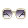 Womens Thick Plastic Rectangle Butterfly Retro Diva Sunglasses