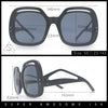 Womens Thick Plastic Rectangle Butterfly Retro Diva Sunglasses