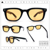 Gentlemans Hipster Bevel Horn Rim Plastic Fashion Hustler Sunglasses