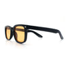 Gentlemans Hipster Bevel Horn Rim Plastic Fashion Hustler Sunglasses