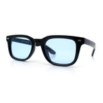 Gentlemans Hipster Bevel Horn Rim Plastic Fashion Hustler Sunglasses