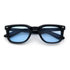 Gentlemans Hipster Bevel Horn Rim Plastic Fashion Hustler Sunglasses