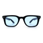 Gentlemans Hipster Bevel Horn Rim Plastic Fashion Hustler Sunglasses