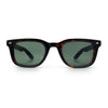 Gentlemans Hipster Bevel Horn Rim Plastic Fashion Hustler Sunglasses