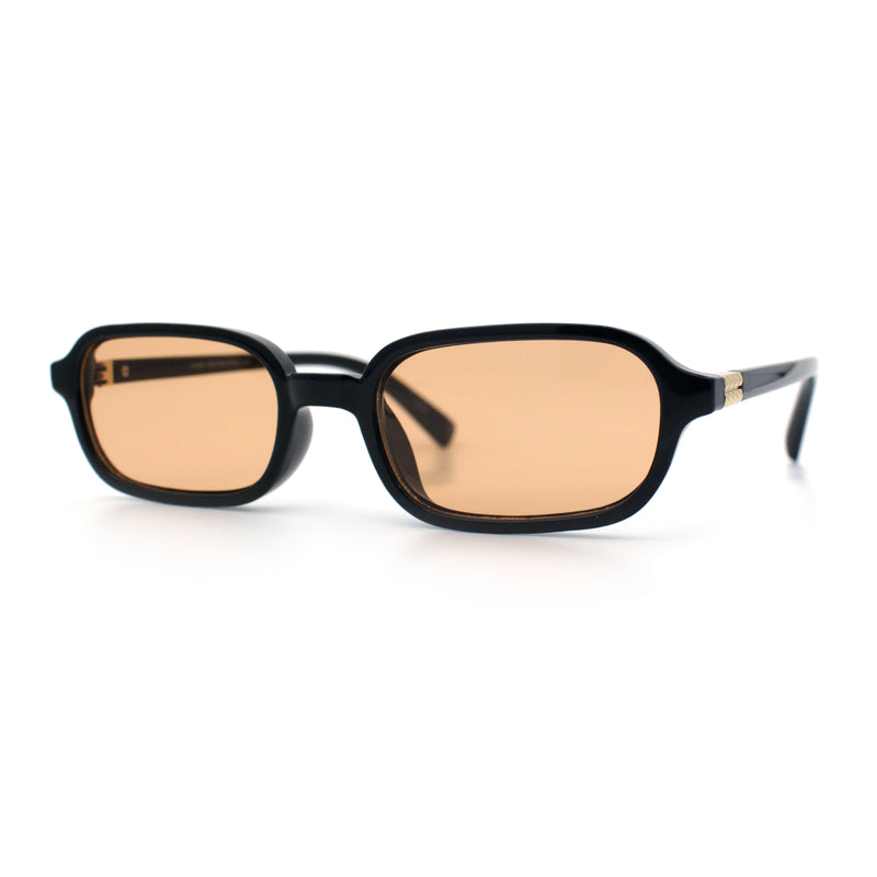 Gentlemans Hipster Oval Rectangle Horned Fashion Hustler Sunglasses