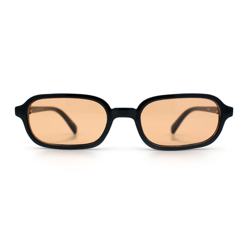 Gentlemans Hipster Oval Rectangle Horned Fashion Hustler Sunglasses