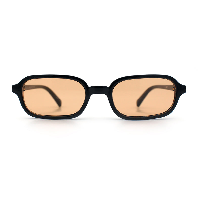 Gentlemans Hipster Oval Rectangle Horned Fashion Hustler Sunglasses