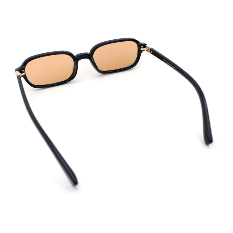 Gentlemans Hipster Oval Rectangle Horned Fashion Hustler Sunglasses