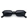 Gentlemans Hipster Oval Rectangle Horned Fashion Hustler Sunglasses