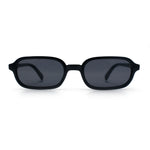 Gentlemans Hipster Oval Rectangle Horned Fashion Hustler Sunglasses