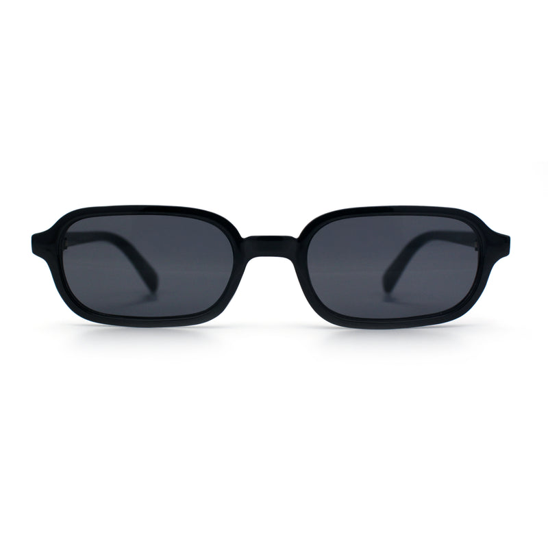 Gentlemans Hipster Oval Rectangle Horned Fashion Hustler Sunglasses