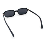 Gentlemans Hipster Oval Rectangle Horned Fashion Hustler Sunglasses