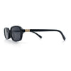 Gentlemans Hipster Oval Rectangle Horned Fashion Hustler Sunglasses