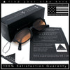 Gentlemans Hipster Oval Rectangle Horned Fashion Hustler Sunglasses