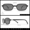 Gentlemans Hipster Oval Rectangle Horned Fashion Hustler Sunglasses