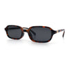 Gentlemans Hipster Oval Rectangle Horned Fashion Hustler Sunglasses