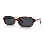 Gentlemans Hipster Oval Rectangle Horned Fashion Hustler Sunglasses
