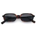 Gentlemans Hipster Oval Rectangle Horned Fashion Hustler Sunglasses