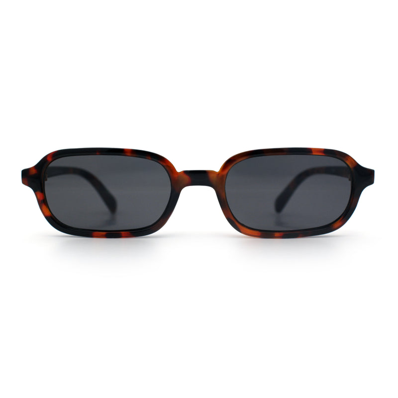 Gentlemans Hipster Oval Rectangle Horned Fashion Hustler Sunglasses