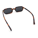 Gentlemans Hipster Oval Rectangle Horned Fashion Hustler Sunglasses
