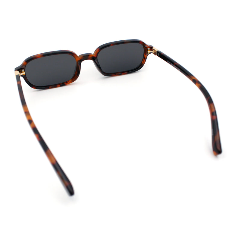 Gentlemans Hipster Oval Rectangle Horned Fashion Hustler Sunglasses