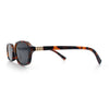 Gentlemans Hipster Oval Rectangle Horned Fashion Hustler Sunglasses