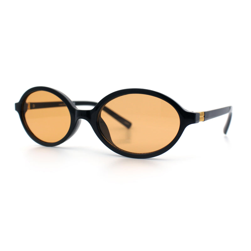 Retro Vintage Vibe Oval Hipster Boho Fashion Plastic Sunglasses