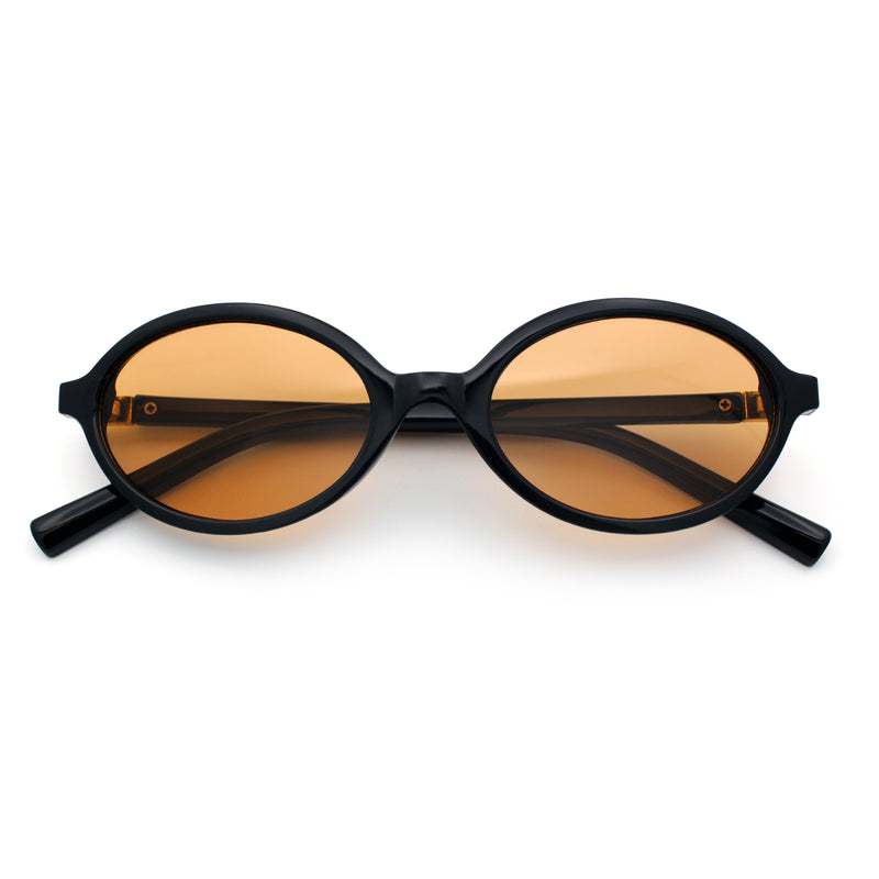 Retro Vintage Vibe Oval Hipster Boho Fashion Plastic Sunglasses